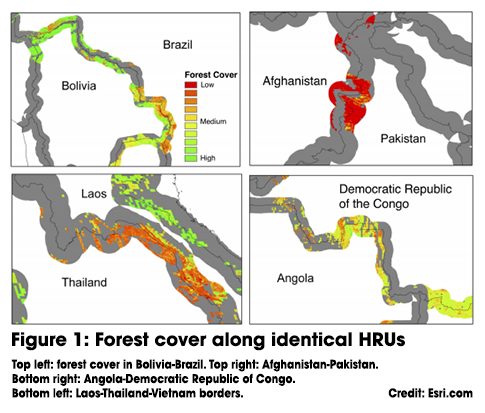 Forest cover HRUs png