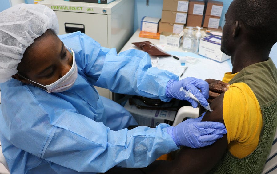 Ebola vaccination trial
