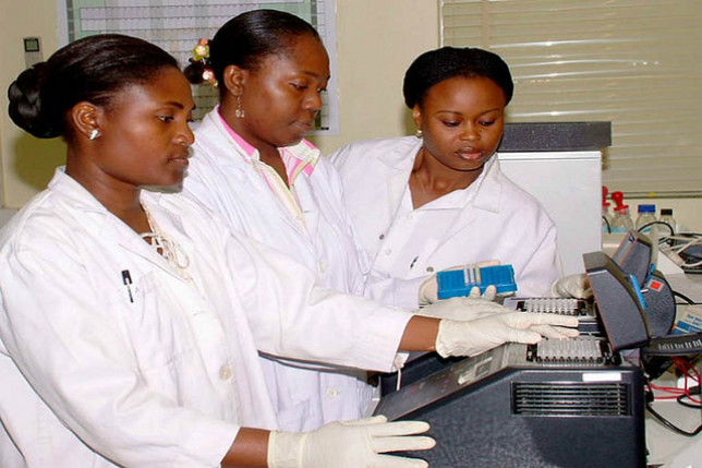 Biotechnology Researchers in Laboratory