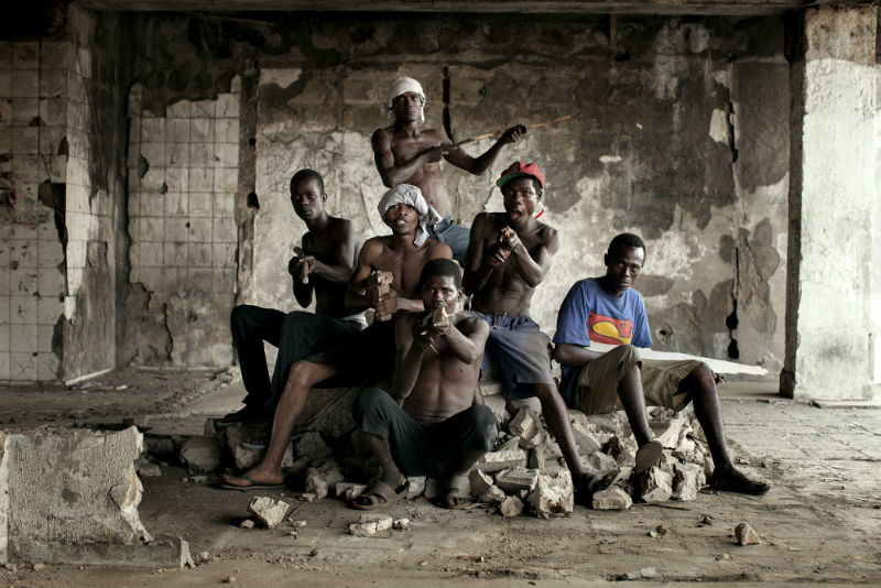 group of former child soldiers