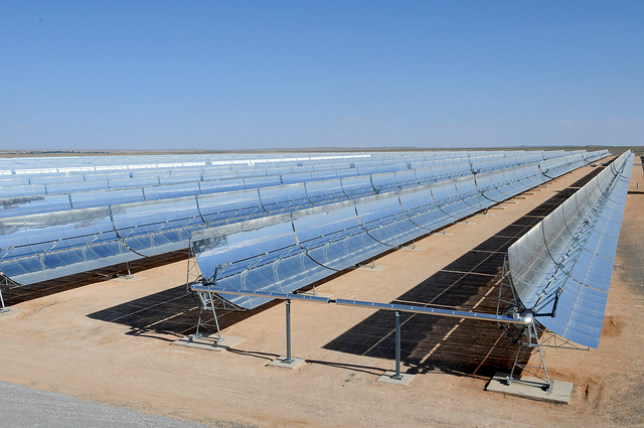 Row of Solar Panels