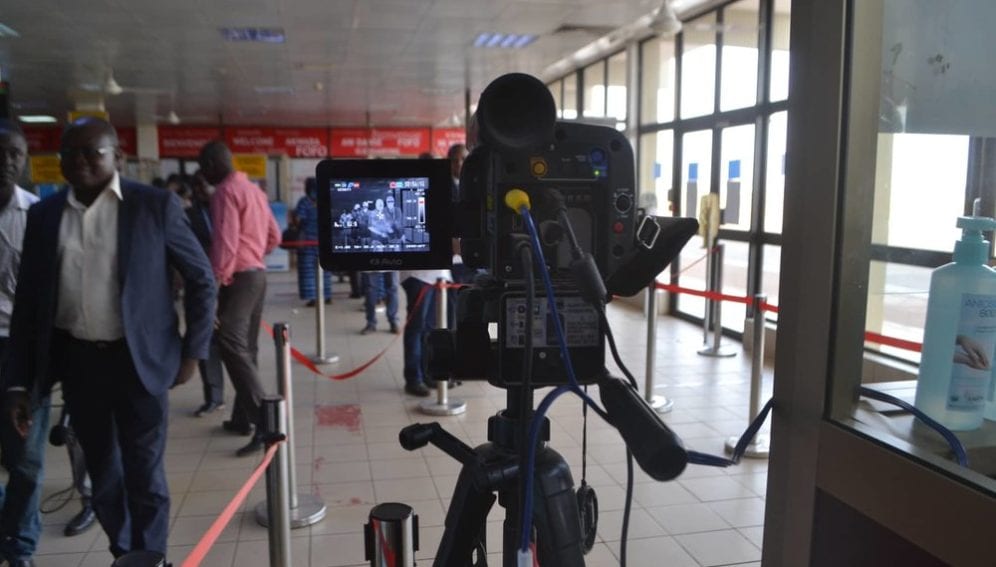 coronavirus camera at Ouagadougou airport