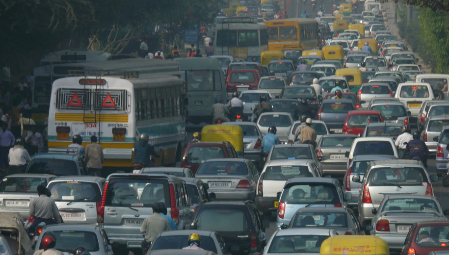 traffic jam in Delhi - main