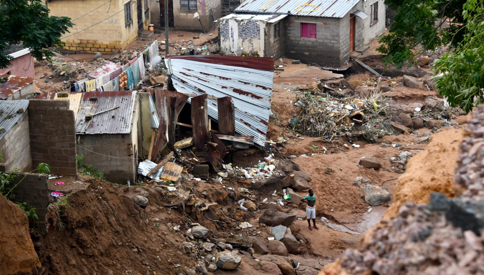 flood-stricken parts of KwaZulu-Natal