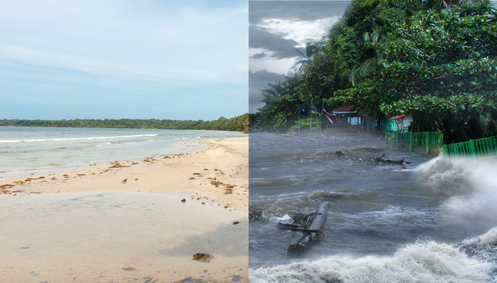 In Cahuita, a district of the province of Limón on the Caribbean, lies one of the most important national parks that protect coral reef. In 2080 this region could have a significant increase in rainfall, with low temperature changes.
