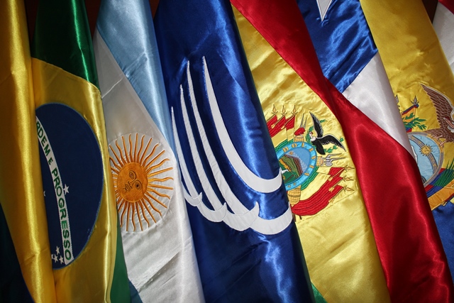 Flags UNASUR LatinAmerica