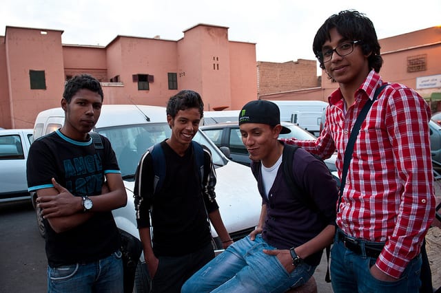 Jovenes reunidos Marruecos