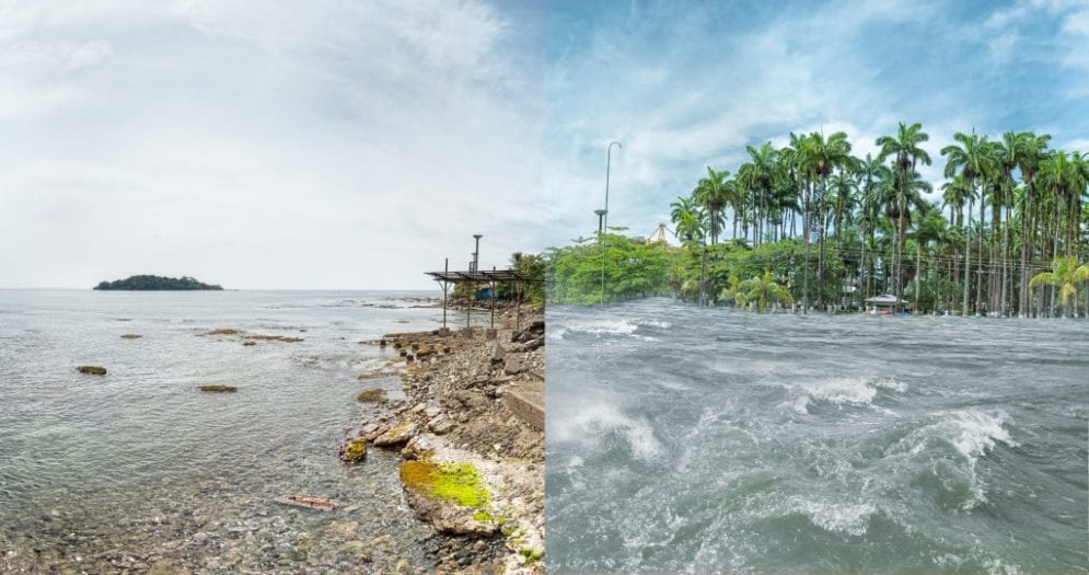 While on the Pacific coast of Costa Rica there will be a large decrease in rainfall, the Caribbean coast will be characterized by significant increases in precipitation. Both coasts could suffer from coastal erosion; this is that they will lose the edges of its beaches.
