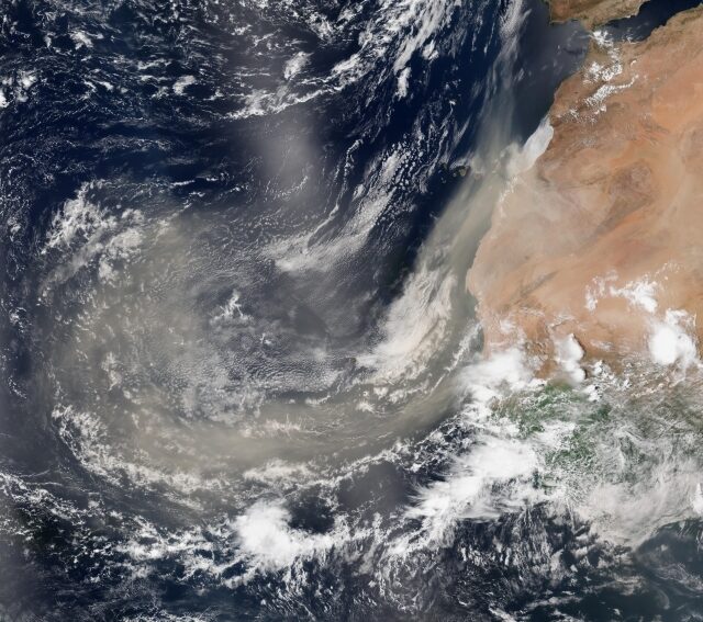 Polvo africano Nasa Modis Satellite Image