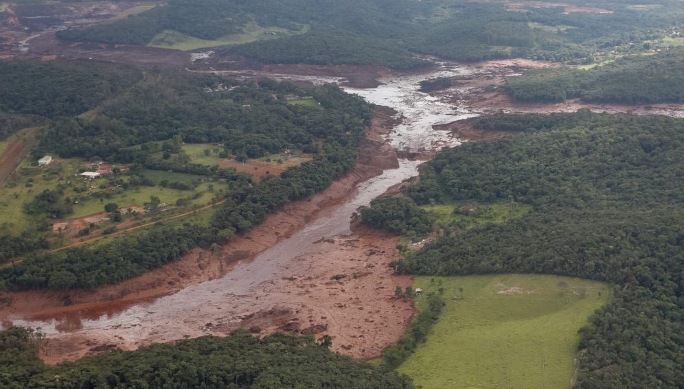 rompimento da barragem Mina CÃ³rrego do FeijÃ£o, em BrumadinhoMG