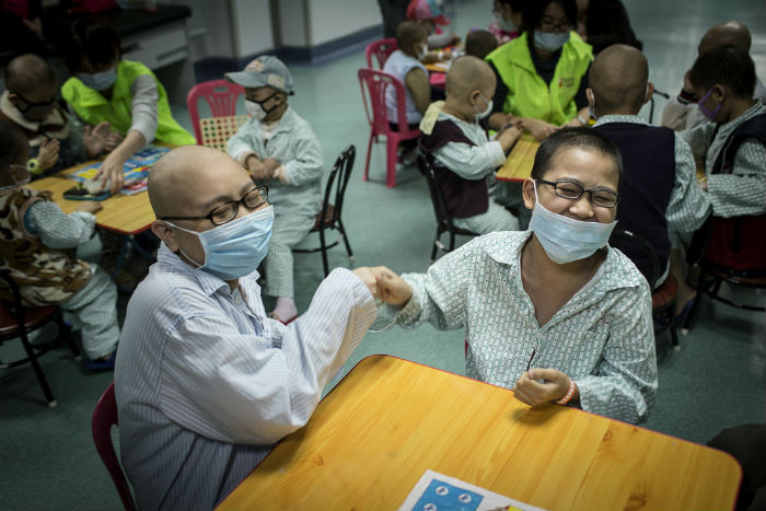 Children being treated for cancer