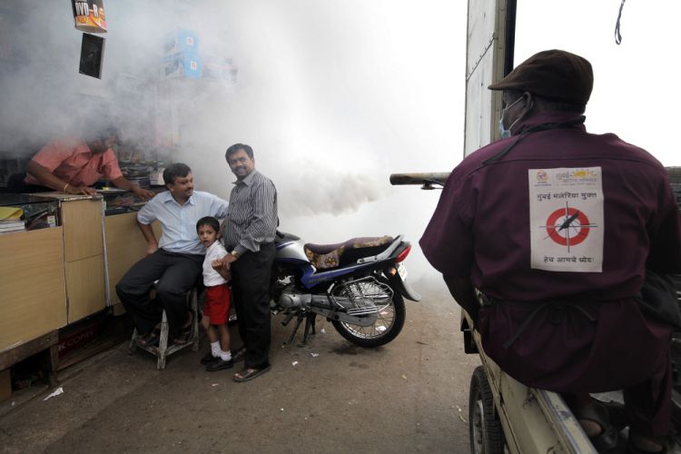 Street fumigation in India