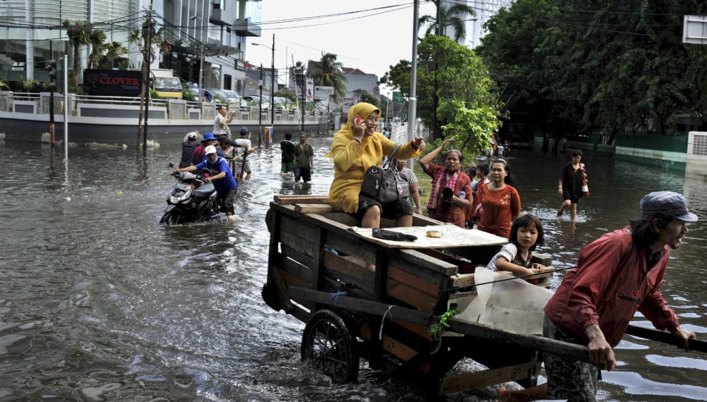 Two climate extremes: flooded cities, dry rural areas