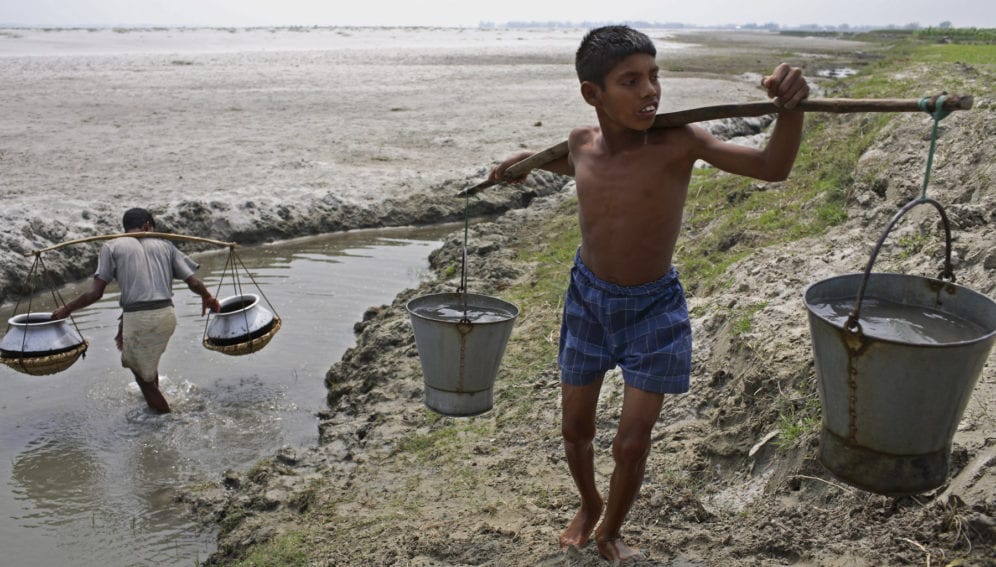 Bangladesh Boy Water