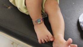 Vaccination reminder band for Pakistani  infants