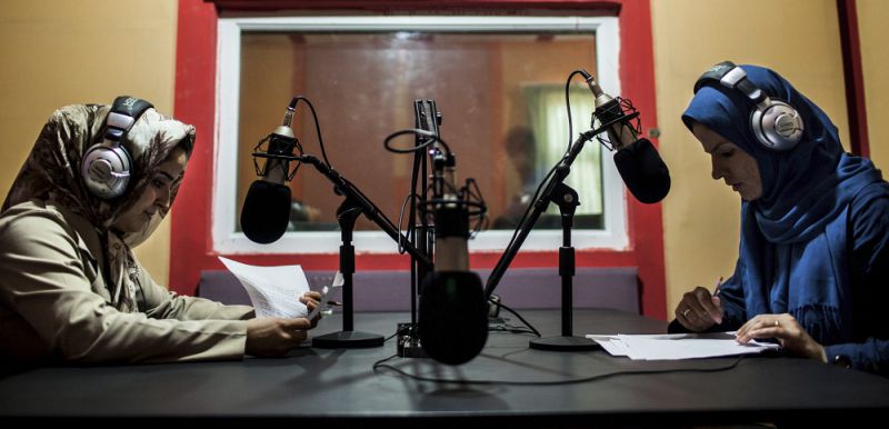 Women broadcast at Herat National Radio