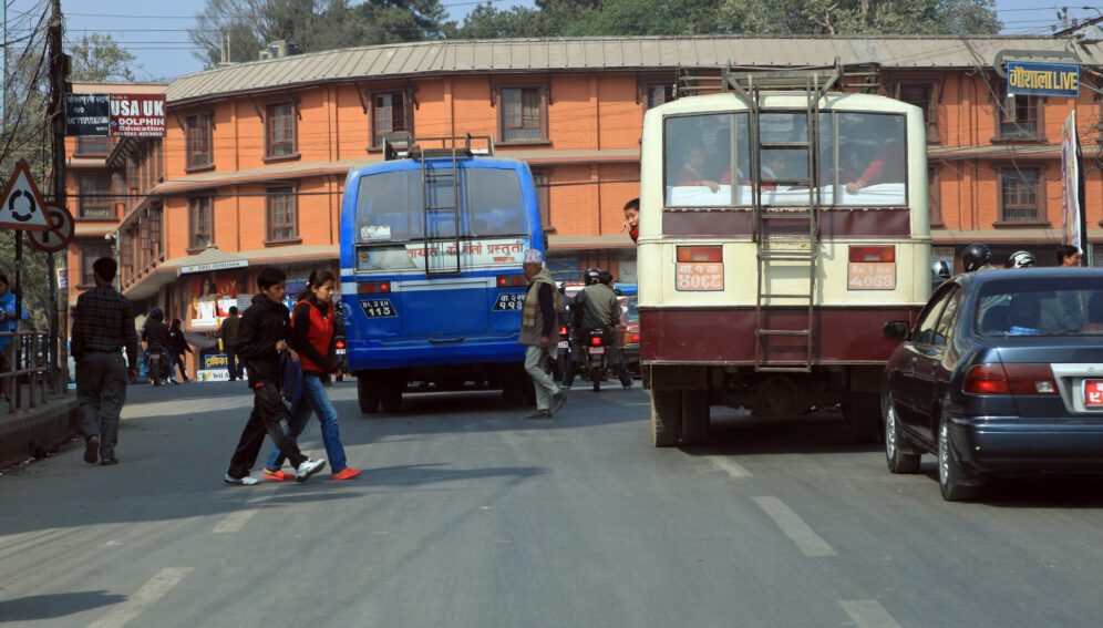 Traffic in Kathmandu