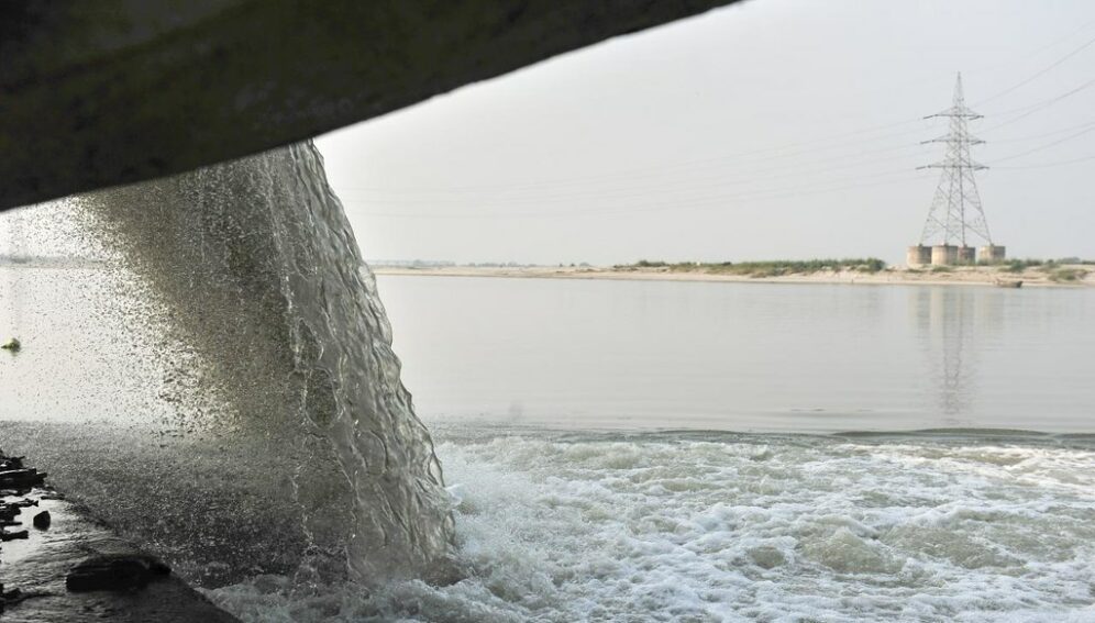 Wastewater outlet on the Ganges river