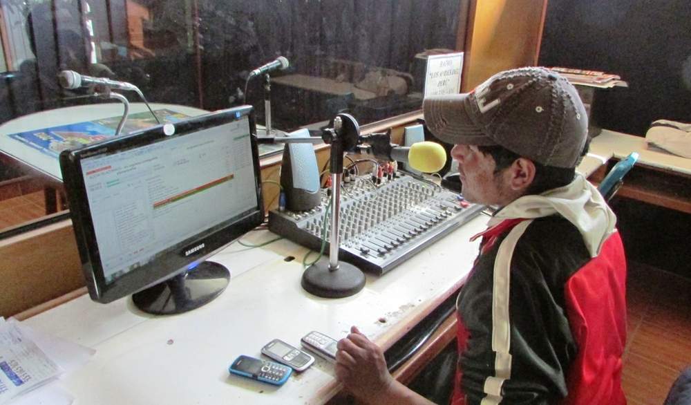 A community radio station in Peru