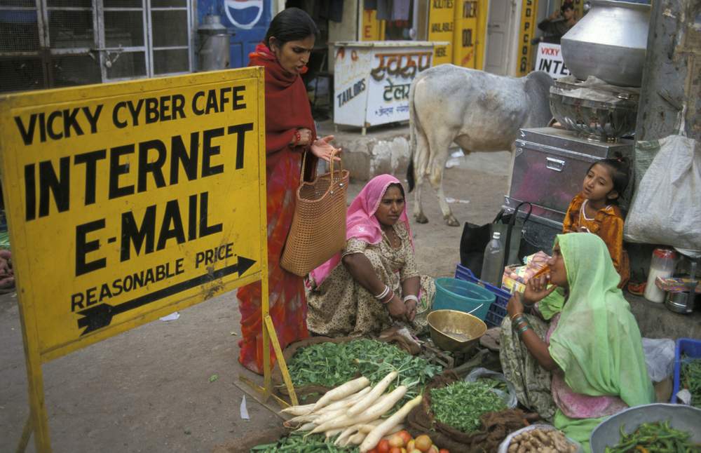 A farmer's market in Rajasthan, India.