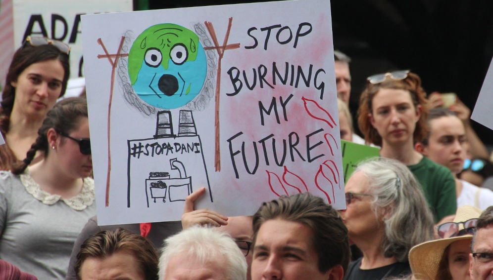 Stop Burning my future - Melbourne climate march for our future - #stopAdani