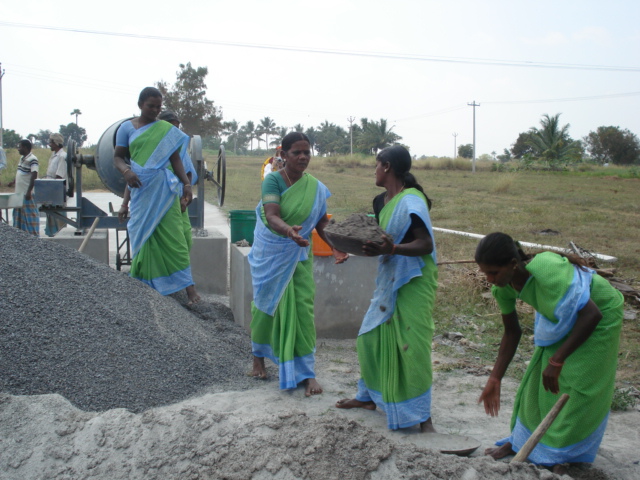 Women construction workers