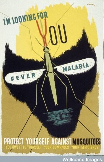 malaria poster Wellcome Images