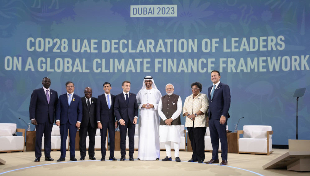 Leaders who participated in the COP28 Presidency’s Session on Transforming Climate Finance. Photo by: MEAphotogallery