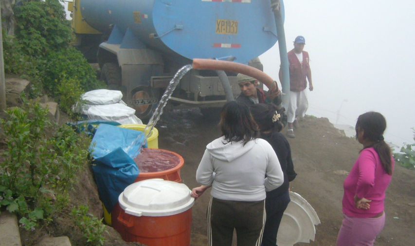 Water supply to low-income areas of lima in Peru.