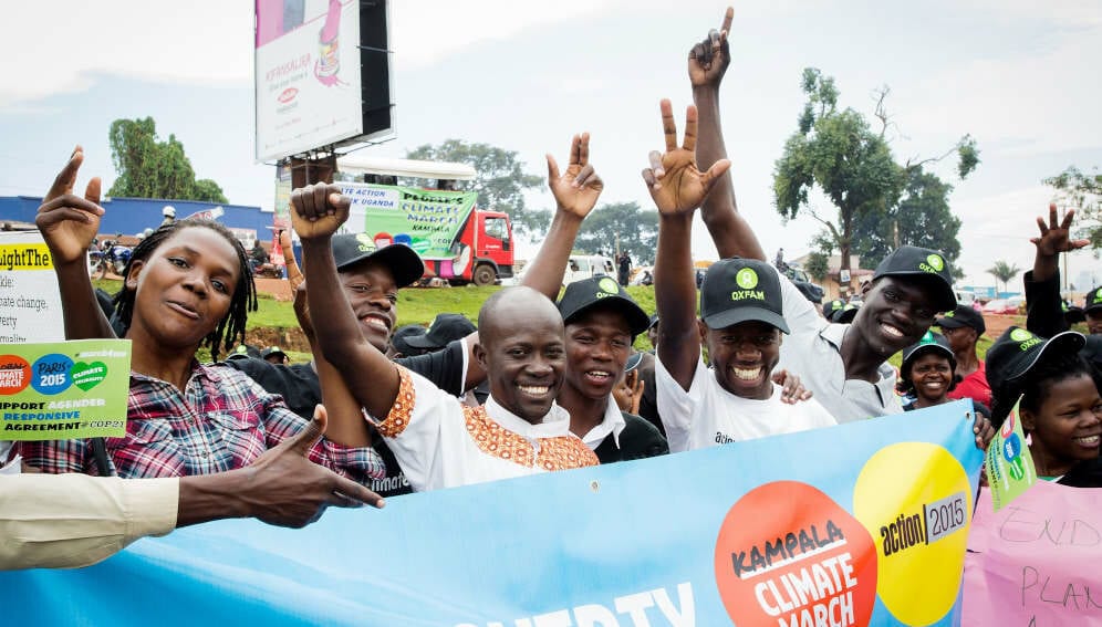 Climate march in Kampala 2015