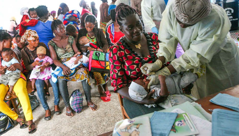 Measles vaccination - Liberia