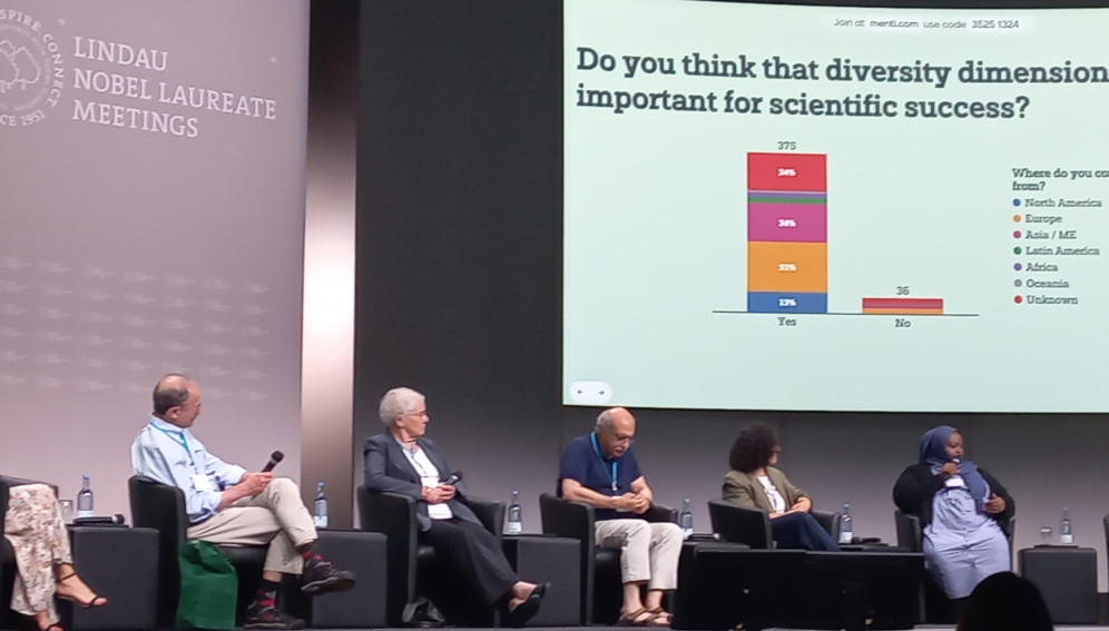 Panel discussion: Nobel laureates expressed their dissatisfaction with the comments made by their colleagues regarding diversity