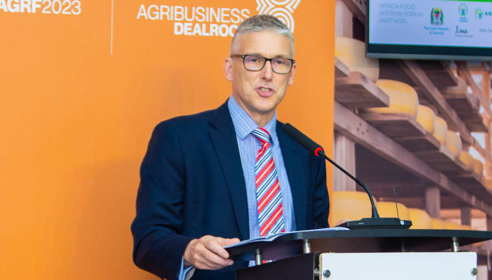 Daniel Elger, CABI CEO, addressing a side event at the Africa Food Systems Summit.