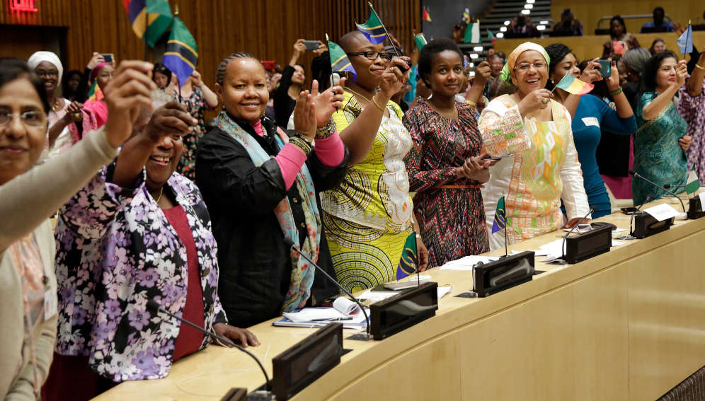 Scenes from the launch event, held in the ECOSOC chamber at United Nations Headquarters on 2 June 2017. Photo: UN Women/Ryan Brown
