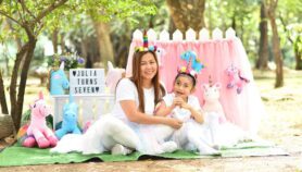 Julia Cunanan, together with her mother Donnabel, on her seventh birthday. Copyright: Donnabel Cunanan