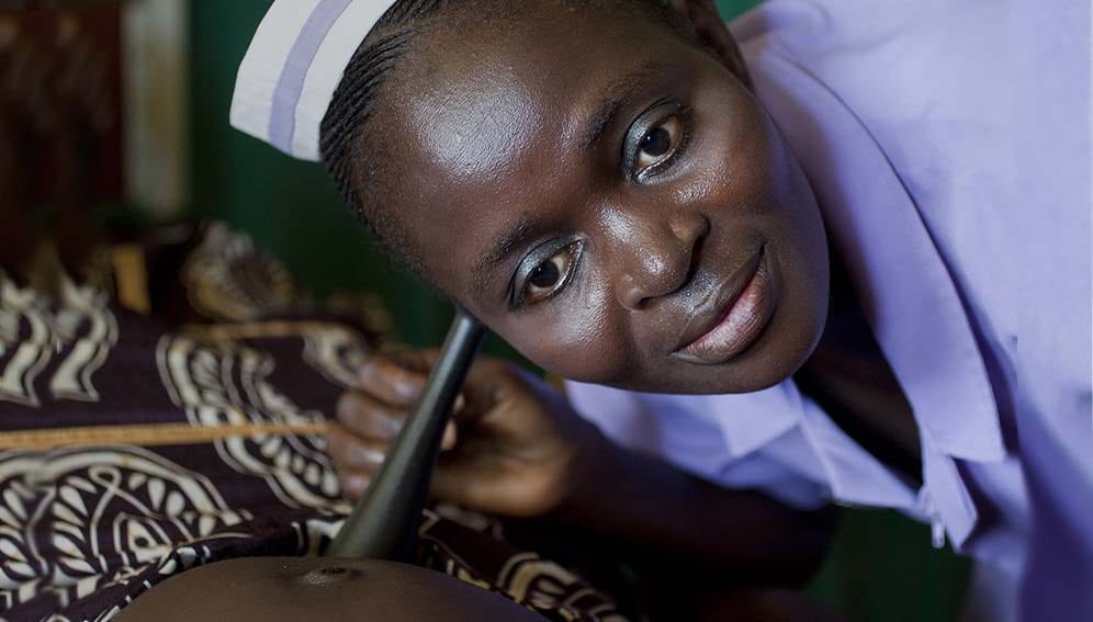 Midwifery student in Sierra Leone