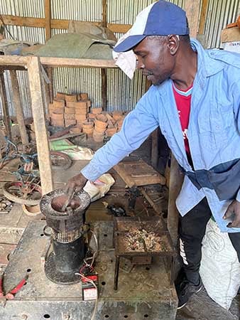 This has become an important source of employment for many of the displaced people living at the camp.