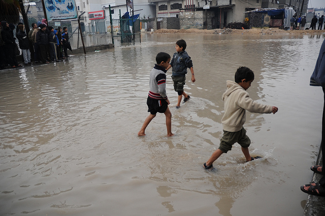Gaza floods after thunderstorm Alexa for climate change blog