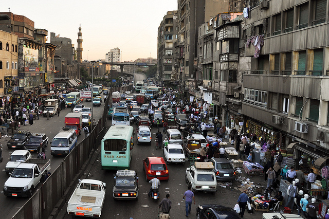 Traffic jam in cairo