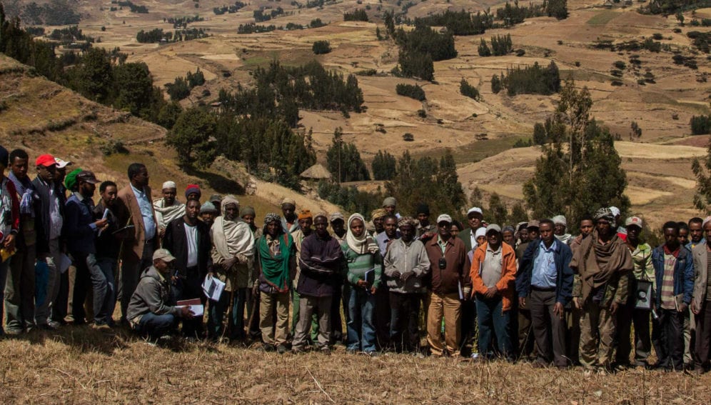 Participants of field day in the Kabe Watershed
