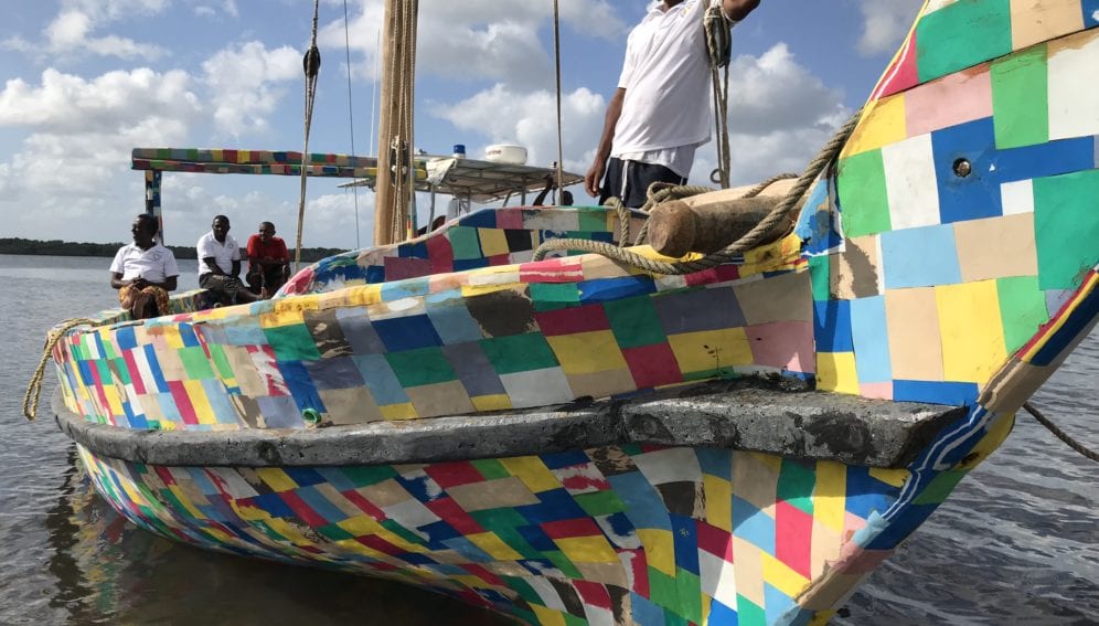 Dhow made from plastic waste