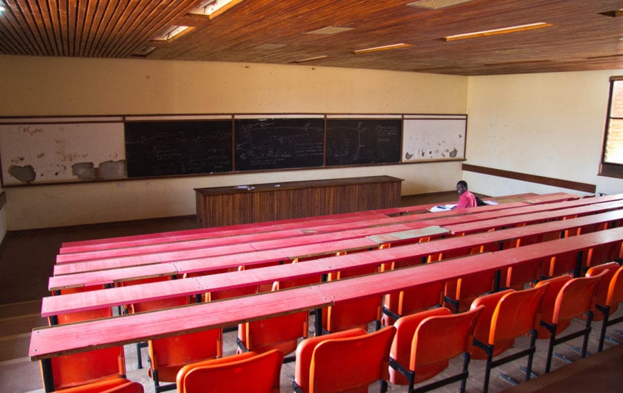 A classroom at malawi university