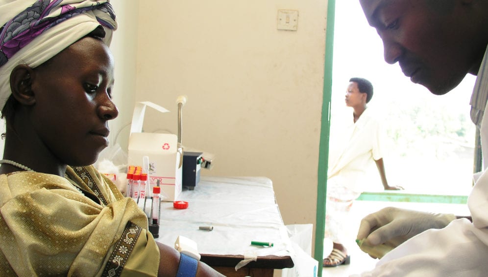 Testing for HIV in Mukono