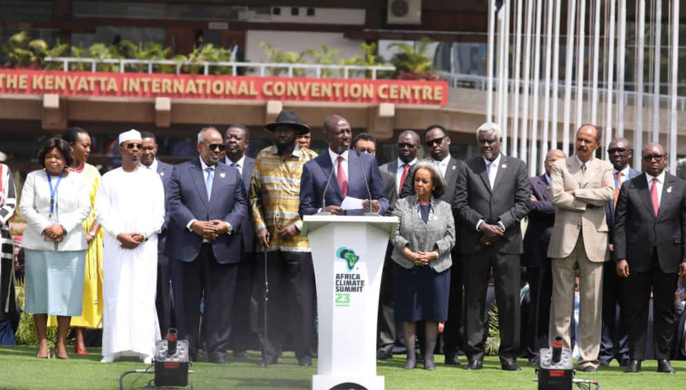 African leaders adopt ‘Nairobi declaration’ at climate summit