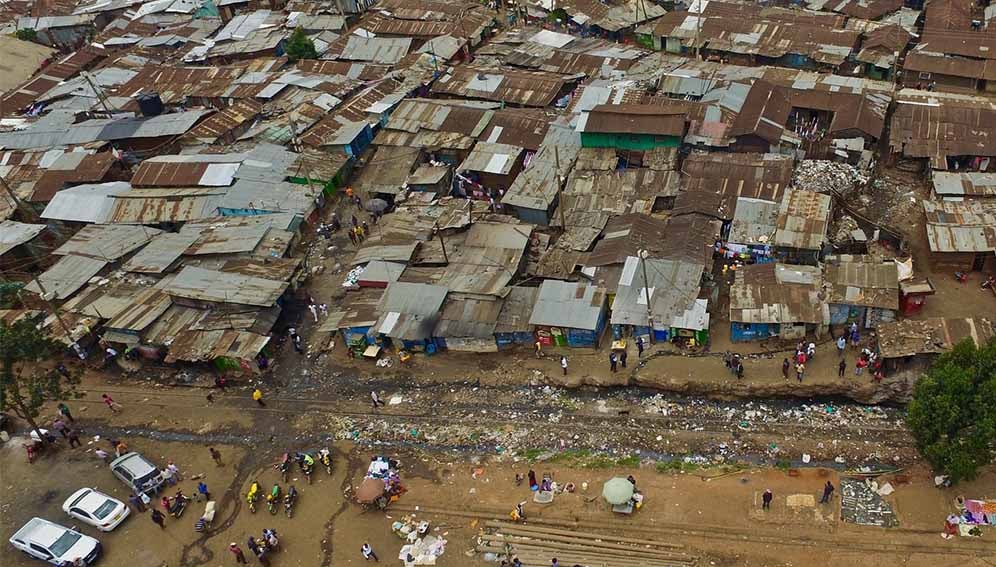 An aerial view of a section of Kibera informal settlement in Nairobi. Health charities in Kenya have said adolescent girls and young women should be prioritised in the roll out of the twice-yearly HIV prevention injection.