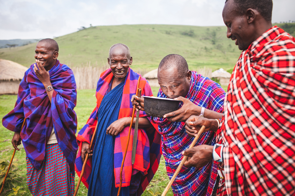 Moses Ole-Neselle (second from right) is field coordinator for the Southern African Centre for Infectious Disease Surveillance, a consortium that monitors disease and trains people to report on health issues. Ole-Neselle’s role as a Maasai elder gives him a unique understanding of cultural perceptions of disease
