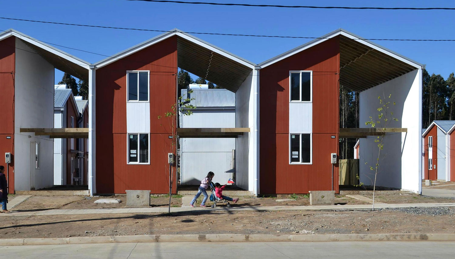 Chilean architect Alejandro Aravena uses a ‘half-built home’ technique to make strong, sustainable homes affordable to the poor and those displaced by disaster. With government subsidies, His firm provides the basic structure, and residents add to this as money allows. The bottom-up approach involves local people in the design
