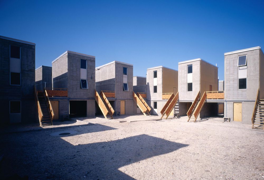An example of Elemental’s ‘half of a good house’ concept, in Quinta Monroy housing project, Chile
