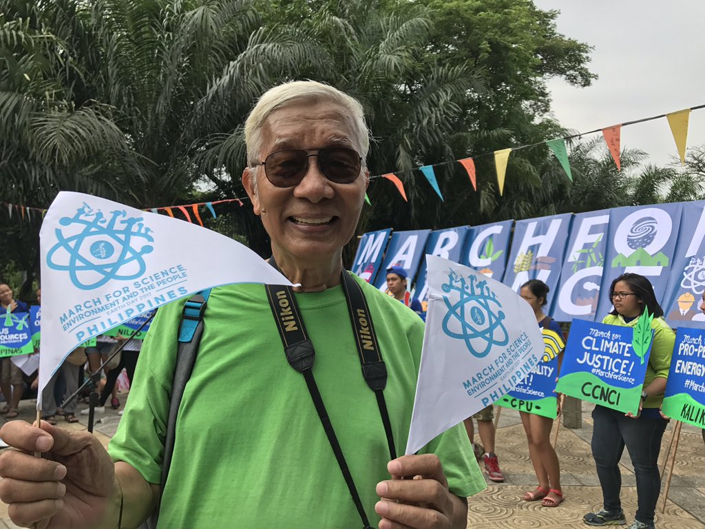 Mon Ramirez of the Advocates of Science and Technology for the People (AGHAM), the organisers of the march in Manila, also joined.
