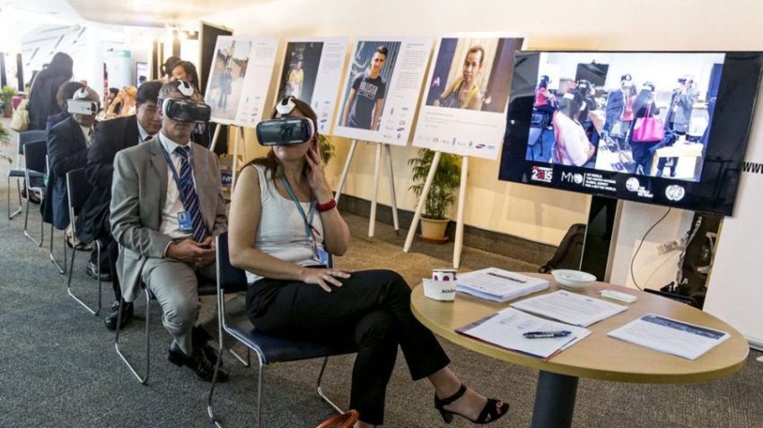 The event hosted a virtual reality set, a data-visualisation installation, and a photography exhibition. 
